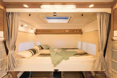 Traumhaft schlafen im Camper Premium Luxury von McRent Schweiz