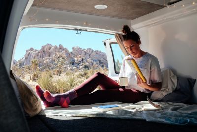 Ausblick aus dem Hitop Camper von Travellers Autobarn USA