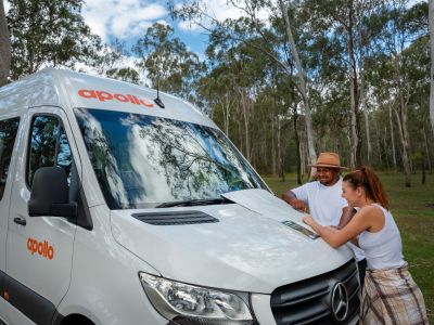 Die Route wird geplant mit dem Camper Euro Tourer von Apollo Australien