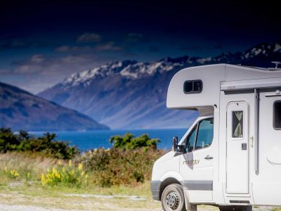 Camper Big Six von Mighty Neuseeland Berge Panorama