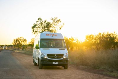 Sonne im Rücken mit dem Campervan Venturer von Britz Australien