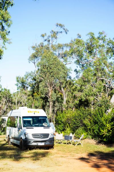 Rasten mit dem Camper Venturer Plus von Britz Australien