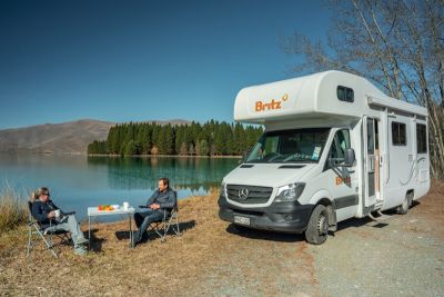 Mit dem Frontier Camper von Britz Neuseeland an den schönsten Plätzen rasten