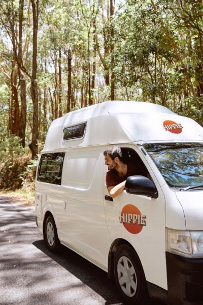 Unterwegs mit dem Camper Hitop von Hippie Camper Australien