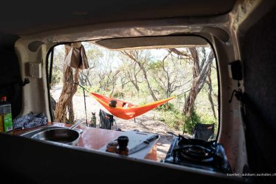 Travellers Autobarn Chubby Camper Australien Durchblick